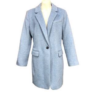𝅺LOFT ice blue winter coat Size Large Petite